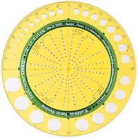 ドラパス サークルルーラー Dー1101 33-041 1枚（直送品）