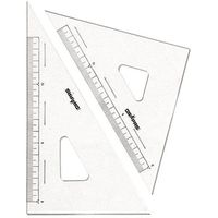 ドラパス 三角定規 目盛付 15cm 13-121 1セット(6組)（直送品）