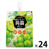 ゼリー お配り菓子 食べきりサイズ おいしい蒟蒻ゼリー　マスカット味  1セット（1個×24）