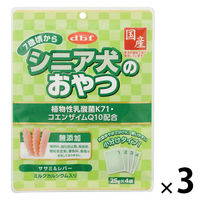デビフ 7歳頃から シニア犬のおやつ 植物性乳酸菌K71・コエンザイムQ10配合 国産 100g（25g×4袋）3袋 デビフペット 犬用 おやつ