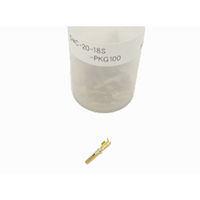日本航空電子工業 プレスコンタクト ソケット バラ状 D*C-20-18S-PKG100 1パック(100個入)（直送品）