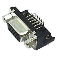 日本航空電子工業 レセプタクル(高密度 アングルスルーホールタイプ 基板実装用) D02-M15SAG-20L9E 1個（直送品）