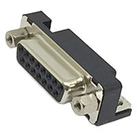 日本航空電子工業 基板側コネクタ ライトアングル ソケット DALC-J15SAF-10L6E 1個（直送品）