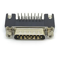 日本航空電子工業 基板側コネクタ ライトアングル ピン DALC-J15PAF-10L6E 1個（直送品）