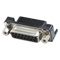 日本航空電子工業 基板側コネクタ ライトアングル ソケット DALC-J15SAF-13L9E 1個（直送品）