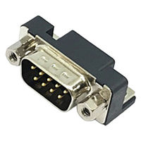 日本航空電子工業 基板側コネクタ ライトアングル ピン DELC-J9PAF-20L6E 1個（直送品）