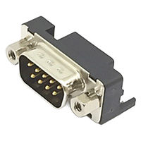 日本航空電子工業 基板側コネクタ ライトアングル ピン DELC-J9PAF-20L9E 1個（直送品）