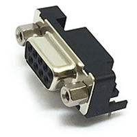 日本航空電子工業 基板側コネクタ ライトアングル ソケット DELC-J9SAF-10L9E 1個（直送品）