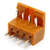 日本航空電子工業 2.54mmピッチ ピンヘッダ(スルーホールタイプ) ライトアングル IL-G-4P-S3L2-SA 1個（直送品）