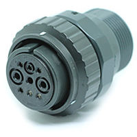 日本航空電子工業 ワンタッチ嵌合丸型防水コネクタ ストレートプラグ ソケット JL10-6A20-18SE-EB 1個（直送品）