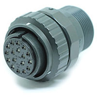 日本航空電子工業 ワンタッチ嵌合丸型防水コネクタ ストレートプラグ ソケット JL10-6A20-29S-EB 1個（直送品）