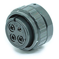 日本航空電子工業 ワンタッチ嵌合丸型防水コネクタ ストレートプラグ ソケット JL10-6A22-22SE 1個（直送品）