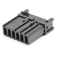 日本航空電子工業 ソケットハウジング(小型防水型 基板対電線接続用コネクタ) MX44006SF1 1個（直送品）