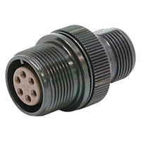 日本航空電子工業 半田結線式 ケーブル中継用レセプタクル N/MS3101B14S-6S 1個（直送品）