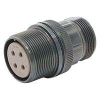 日本航空電子工業 半田結線式 ケーブル中継用レセプタクル N/MS3101B20-4S 1個（直送品）