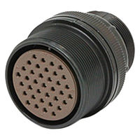 日本航空電子工業 半田結線式 ケーブル中継用レセプタクル N/MS3101B28-21S 1個（直送品）