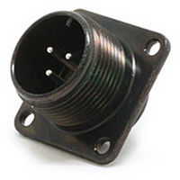 日本航空電子工業 半田結線式 パネル取付レセプタクル N/MS3102A14S-7P 1個（直送品）