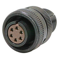 日本航空電子工業 半田結線式 ストレートプラグ N/MS3106B14S-6S 1個（直送品）