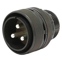 日本航空電子工業 半田結線式 ストレートプラグ N/MS3106B28-6P 1個（直送品）