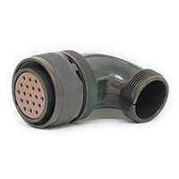 日本航空電子工業 半田結線式 ライトアングルプラグ N/MS3108B22-14S 1個（直送品）