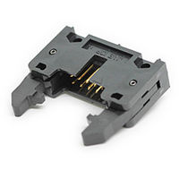 日本航空電子工業 2.54mmピッチ LP1タイプピンヘッダ ロック&イジェクトレバー付き PS-10PE-D4LT1-LP1 1個（直送品）