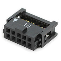 日本航空電子工業 SENタイプ 圧接式ソケット 1.27mmピッチフラットリボンケーブル接続用 PS-10SEN-D4P1-1D 1個（直送品）