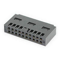 日本航空電子工業 キィ付きソケットハウジング 圧着式ソケットコンタクト装着用 キィ溝1ヶ所 PS-D4C20 1個（直送品）