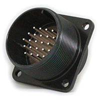 日本航空電子工業 半田結線式 パネル取付レセプタクル N/MS3102A24-28P 1個（直送品）