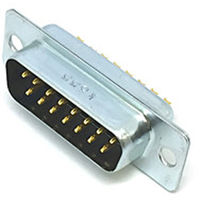 日本航空電子工業 半田付結線タイプコネクタ 標準型シェル ピン DA-15P-NR 1個（直送品）