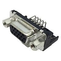 日本航空電子工業 レセプタクル(高密度 アングルスルーホールタイプ 基板実装用) D02-M15SAG-13L9E 1個（直送品）