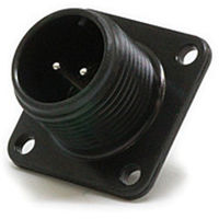 日本航空電子工業 半田結線式 パネル取付レセプタクル N/MS3102A12S-3P 1個（直送品）