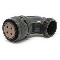 日本航空電子工業 半田結線式 ライトアングルプラグ N/MS3108B20-4S 1個（直送品）