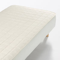 無印良品 滑り止め付 綿洗いざらし 敷パッド ＳＤ １２０×２００ｃｍ 生成 良品計画