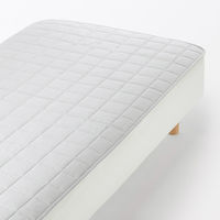 無印良品 滑り止め付 綿洗いざらし 敷パッド Ｓ １００×２００ｃｍ グレー 良品計画