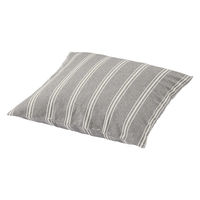 無印良品 綿洗いざらしクッションカバー ４３×４３ｃｍ用 グレーストライプ 良品計画