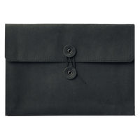 無印良品 ジーンズラベル 書類ケース 玉ひも付き Ａ５用 ダークグレー 良品計画