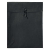 無印良品 ジーンズラベル 書類ケース 玉ひも付き Ａ４用 ダークグレー 良品計画