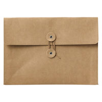 無印良品 ジーンズラベル 書類ケース 玉ひも付き Ａ５用 ブラウン 良品計画