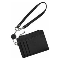 大河商事 リール付きICカードケース ブラック パスケース カードケース bon021-BK 1個（直送品）