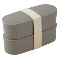 フレッシュランチボックス 600mlモカ DJT-601W MC 1個 食洗機可 電子レンジ可 2段式お弁当箱 スリム サーモス