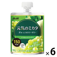 アサヒグループ食品 元気のミカタ ぎゅっとカロリーゼリー マスカットミックス 介護 栄養補給  1セット（6個入）