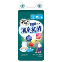 日本製紙クレシア 肌ケア アクティ 長時間パンツ 消臭抗菌プラス MーL 16枚 80651 1パック(16枚入)