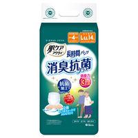 日本製紙クレシア 肌ケア アクティ 長時間パンツ消臭抗菌プラス LーLL 14枚 80653 1セット(56枚入:4パック×4)