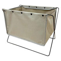 LIV PLUS ベストコ 荷物置き ボックス型 M 折りたたみ 収納 グレージュ フロアーラック ND-3585 1個