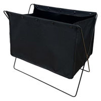 LIV PLUS ベストコ 荷物置き ボックス型 M 折りたたみ 収納 ブラック フロアーラック ND-3586 1個