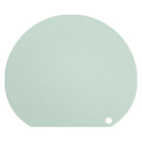 なめらか抗菌まな板 ワイド スモーキーグリーン NC-SGL 1個 刃当たり ゴム感覚  抗菌剤練り込み かまぼこ型 伊原企販