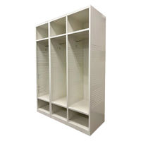 仁張工作所 ワークロッカースリム(3人用)ホワイト NWLS-03 1台（直送品）