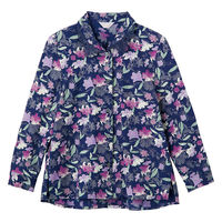 ケアファッション ワンタッチテープ後ろ長めブラウス ネイビー M W0182058111 1着（直送品）