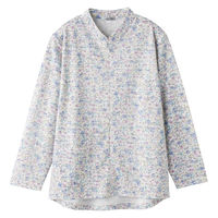 ケアファッション ロングファスナーTシャツ ブルー S W0182059724 1着（直送品）