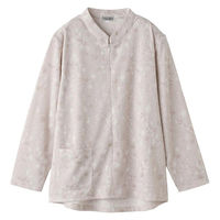 ケアファッション ロングファスナーTシャツ ベージュ LL W018205983 1着（直送品）